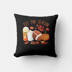 Coussin C'Est La Saison Football Citrouille Thanksgiving A