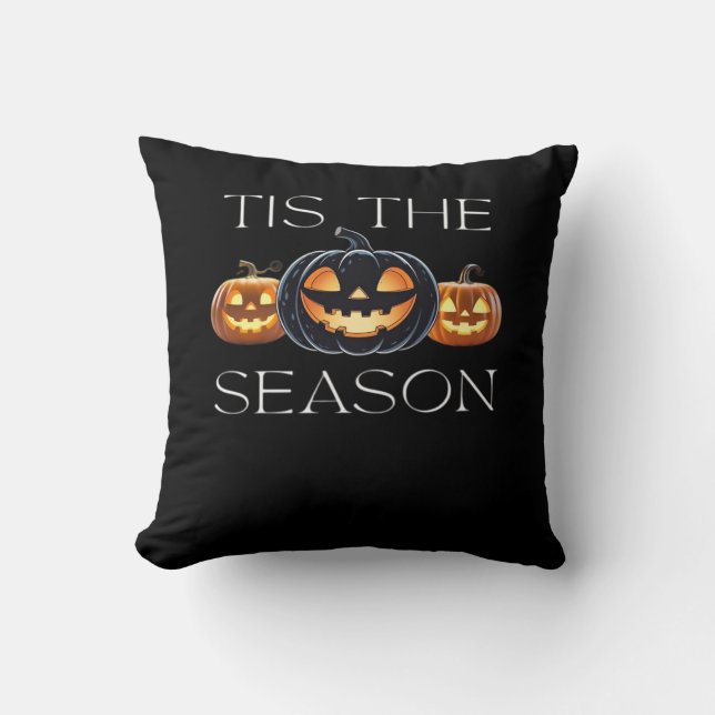 Coussin C'Est La Saison Jack-o'-lantern Funny Halloween Sp (Recto)