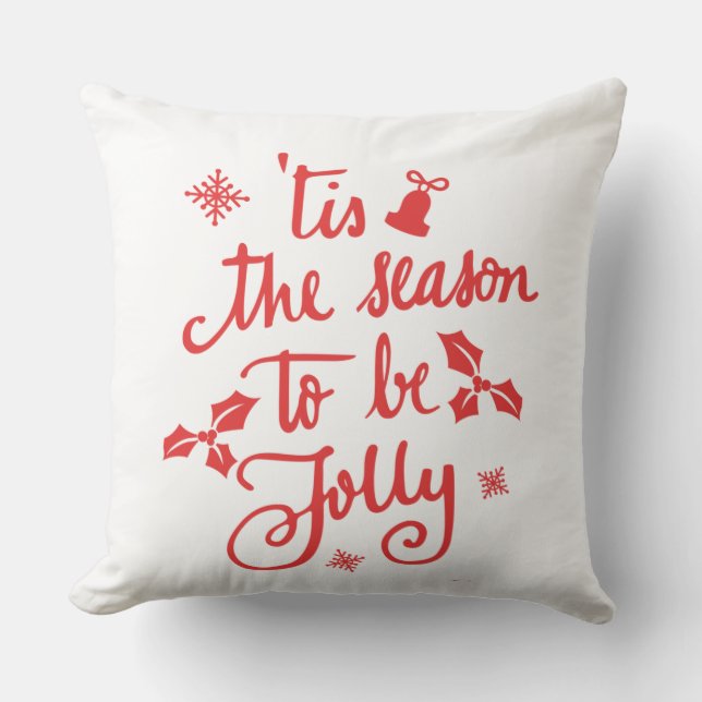 Coussin c'est la saison pour être joyeux (Recto)