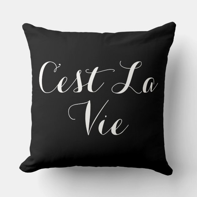 Coussin C'est la vie (Recto)
