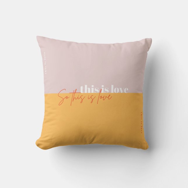 Coussin c'est l'amour - Alors c'est l'amour (Recto)