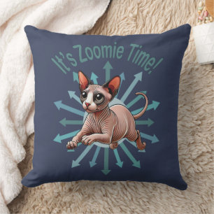 Coussin C'est le temps Zoomie Sphynx
