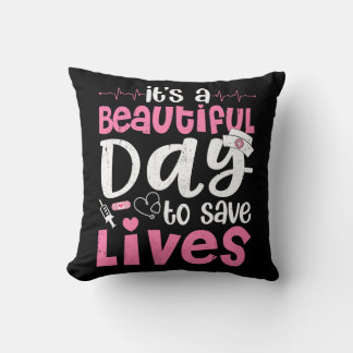 Coussin C'est une belle journée pour sauver des vies migno
