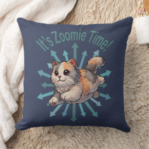 Coussin C'est Zoomie Time Dilute Calico Cat