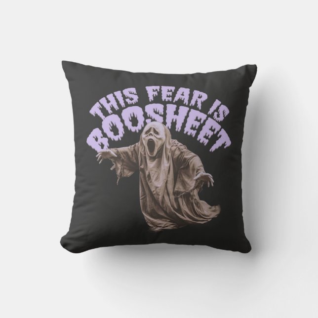 Coussin Cette Peur Est Bosheet - Drôle Fantôme D'Halloween (Recto)