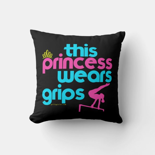 Coussin Cette princesse Wears Grips Gymnastics - Golly (Recto)