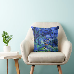 Coussin Cezanne - Paysage bleu