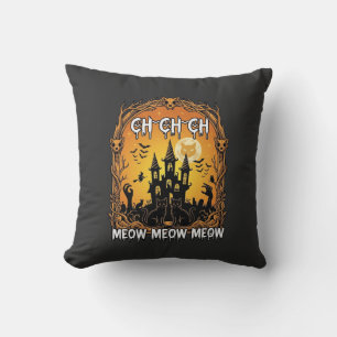 Coussin Ch Meow Château Hanté Halloween_1