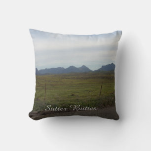 Coussin Chaîne de montagne Sutter Buttes lance l'oreiller