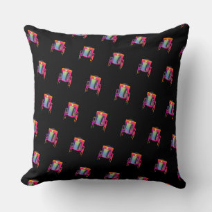 Coussin Chaise abstraite décorative à motif diagonal