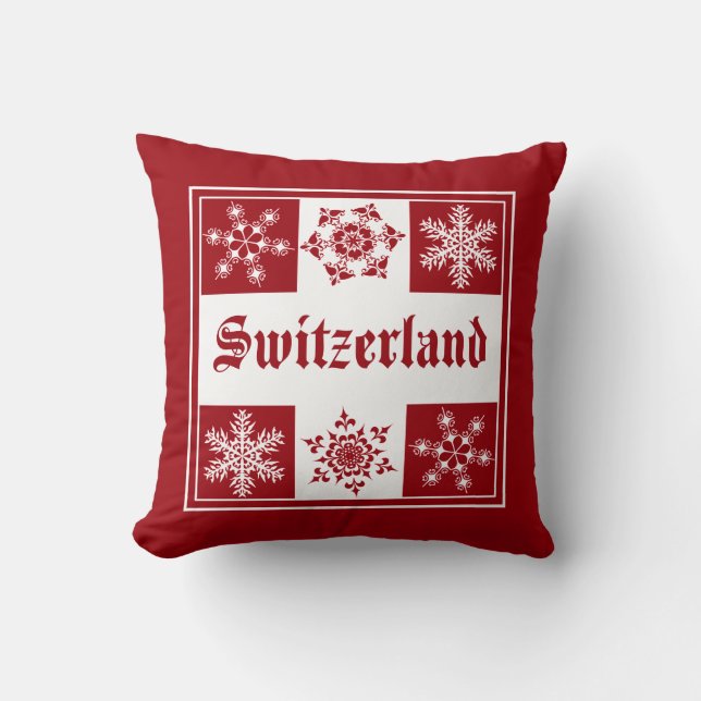 Coussin Chalet de ski du pays des merveilles d'hiver de la (Recto)