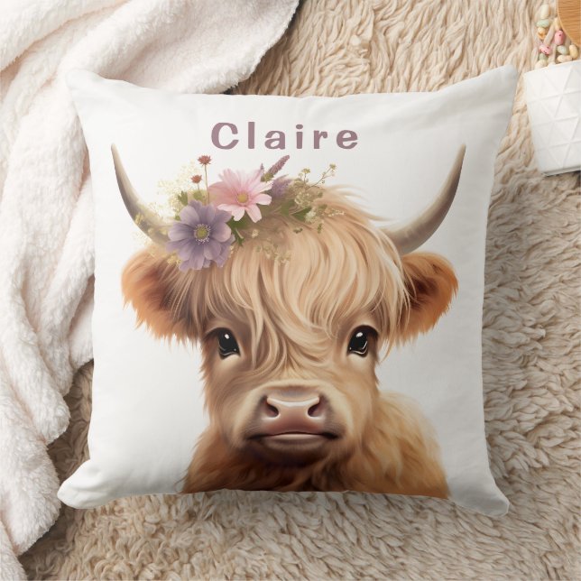 Coussin Chalet de vache Highland décoration bébé couvertur (Couverture)