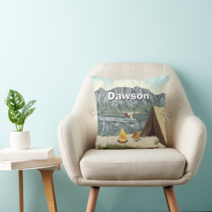 Coussin Chambre Boy's Room personnalisée Boy's Woodland Ca