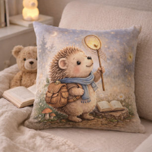 Coussin Chambre d'enfants et nurserie Hérisson et Lucioles
