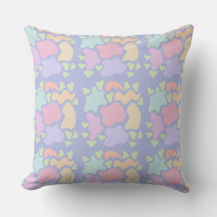 Coussin Chambre d'enfants Formes abstraites pastel Décorat
