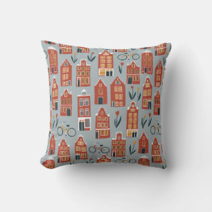Coussin Chambres néerlandaises mignonnes - motif