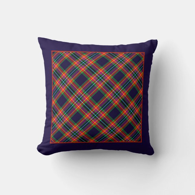 Coussin Champ de bataille Plaid (Recto)