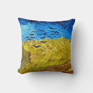 Coussin Champ de blé avec corbeaux, Van Gogh