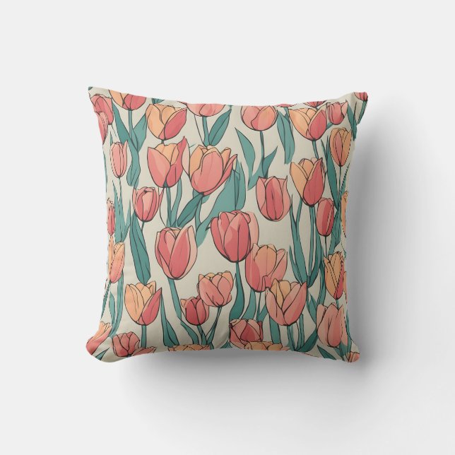 Coussin Champ Tulip (Recto)