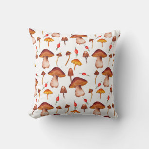 Coussin champignon cottagecore