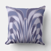 Champignons Abstraits - Art Déco - bleuets