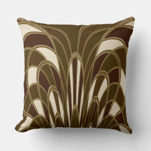 Coussin Champignons Abstraits - Art Déco - Cattail #2