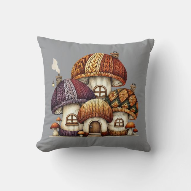 Coussin Champignons cosy 1 (Recto)