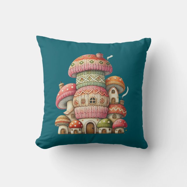 Coussin Champignons cosy 2 (Recto)