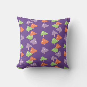 Coussin Champignons rétro Motifs colorés enfants