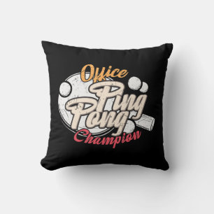 Coussin Champion du Ping Pong Office