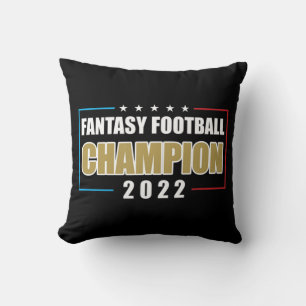 Coussin Championne d'Imaginaire de football des États-Unis