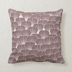 Coussin Champs de Spores élégant Mauve