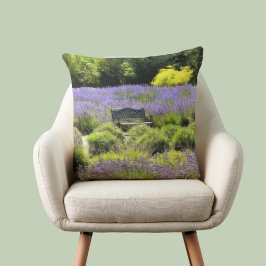 Coussin Champs Lavande en séquence