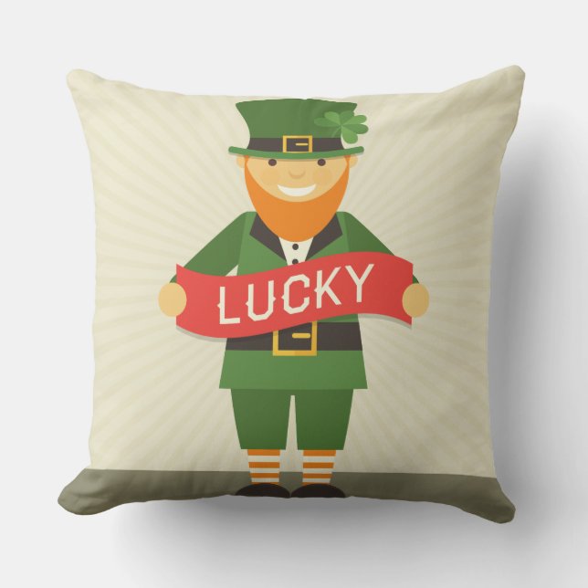 Coussin chanceux leprechaun (Recto)