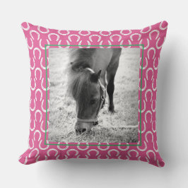 Coussin Chandails Pink Pet Cheval Nom Photo Keepsaké Thro