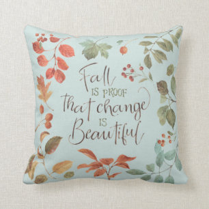 Coussin Changement de couleur d'eau de feuillage de la cam