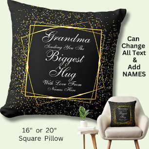 Coussin Changer TOUT TEXTE  Envoyer le plus gros câlin pou