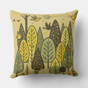 Coussin Chanson Nordique en Bois de Mousse