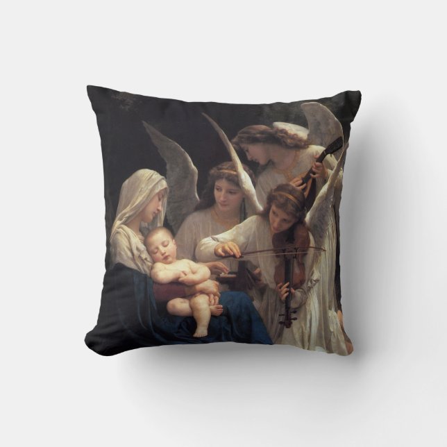 Coussin Chansons d'anges de PixDezines / bouguereau (Recto)