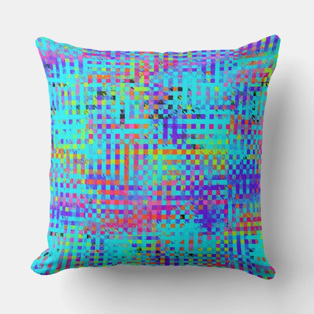 Coussin Chaos structurés Abstraits (Recto)