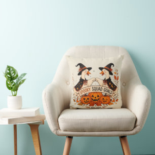 Coussin Chapeau de sorcière Halloween drôle d'oie automne