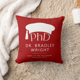 Coussin Chapeau doctoral personnalisé de doctorat pour la
