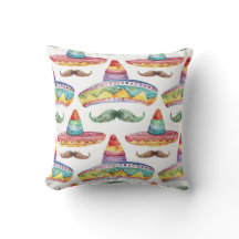 Chapeaux de Cinco de Mayo Moustache Rouge Vert