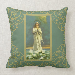 Coussin Chapelet de Vierge d'avenue Maris Stella Mary