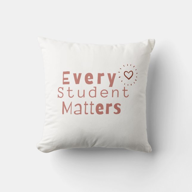 Coussin Chaque élève compte (Recto)