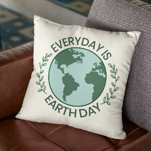 Coussin Chaque Jour Est Le Jour De La Terre - Amoureux De