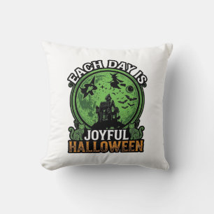 Coussin Chaque jour Maison Hantée Halloween Joyeuse Sorciè