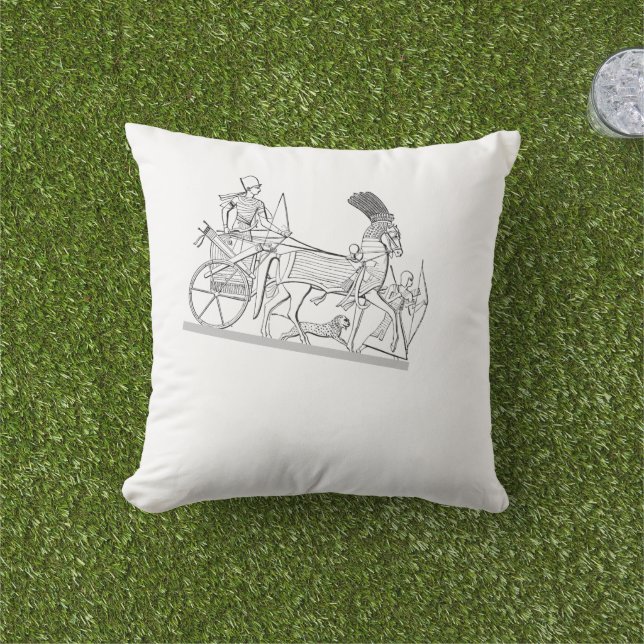 Coussin Char de l'Égypte (Herbe)