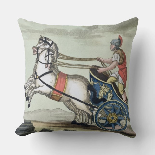 Coussin Charioteer, de 'L'Antica Roma', 1825 (éclairage co (Recto)