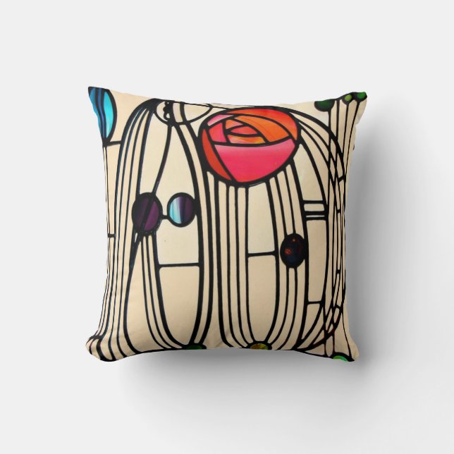 Coussin Charles Rennie Mackintosh (Recto)